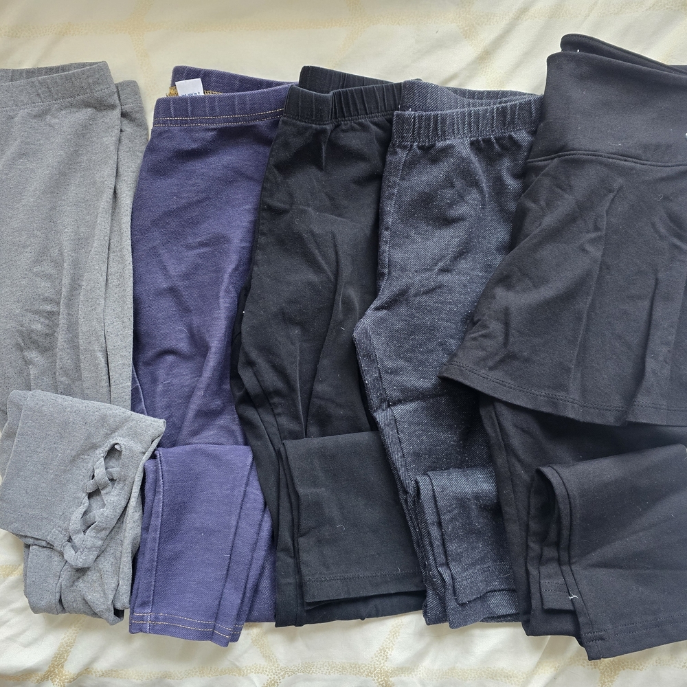 Kids' Black and Gray Bottoms Set